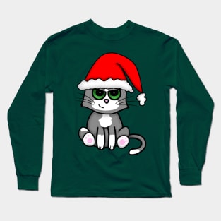 Christmas Kitty (Large Print) Long Sleeve T-Shirt